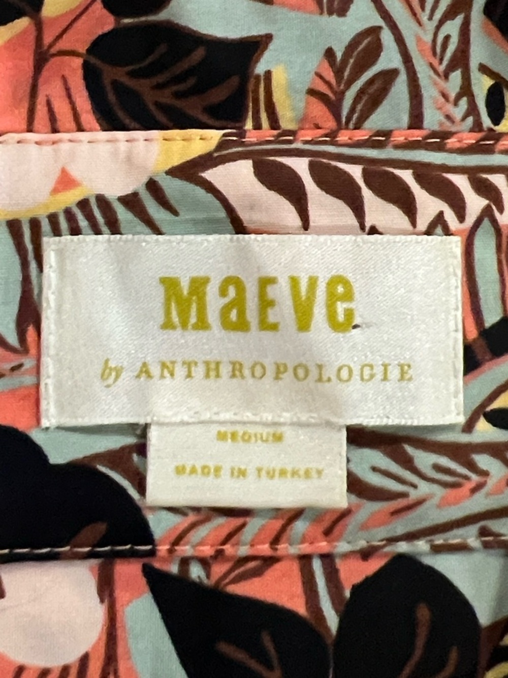 Maeve Anthropologie The Somerset maxi cotton tiered floral dress M - Picture 8 of 10